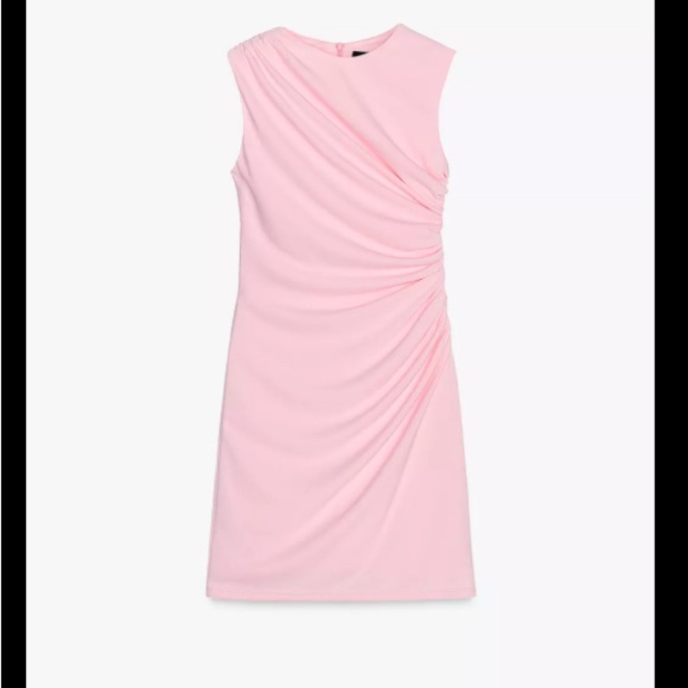 Zara SHORT DRESS WITH RUCHING —4772/350/712